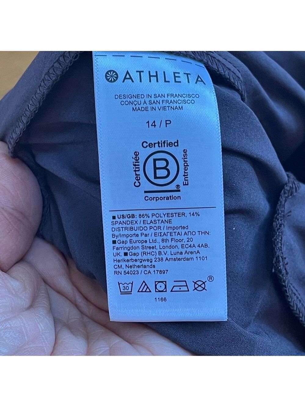 ATHLETA BROOKLYN UTILITY BAGGY JUMPSUIT Relax fit Color Shale Dusty Purple 14P - Picture 9 of 17